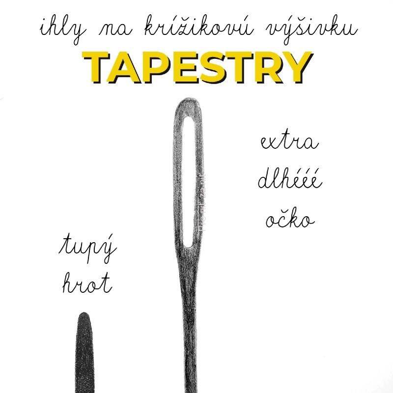 Ihly vyšívacie tupé Tapestry John James veľkosť 26