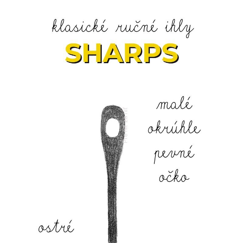 Ihly ručné ostré Sharps John James veľkosť 5