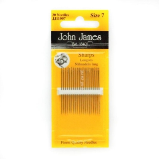 Ihly ručné ostré Sharps John James veľkosť 7