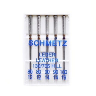 Ihly strojové Schmetz Leather 80-100 na kožu