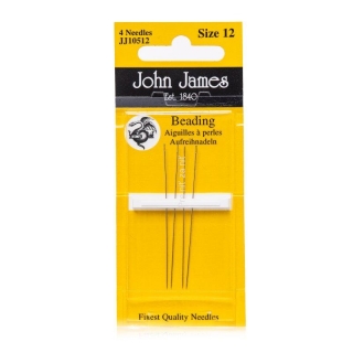 Ihly na korálky Beading John James veľkosť 12